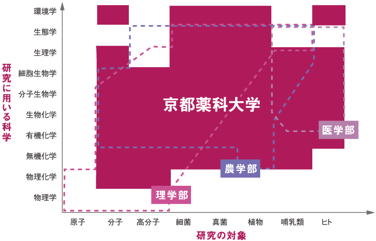 総合科学の学問グラフ