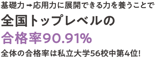 全国トップレベルの合格率